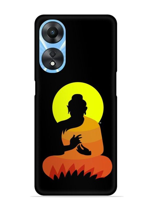 Buddha Art Black Snap Case for Oppo A78 (5G)