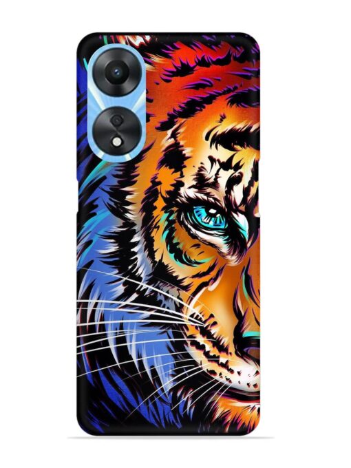 Colorful Lion Art Snap Case for Oppo A78 (5G) Zapvi