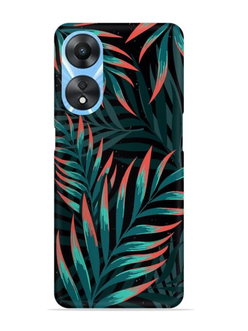 Green Leaf Art Snap Case for Oppo A78 (5G) Zapvi