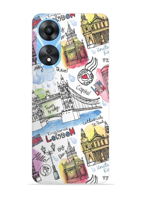 Vector London Landmark Snap Case for Oppo A78 (5G)