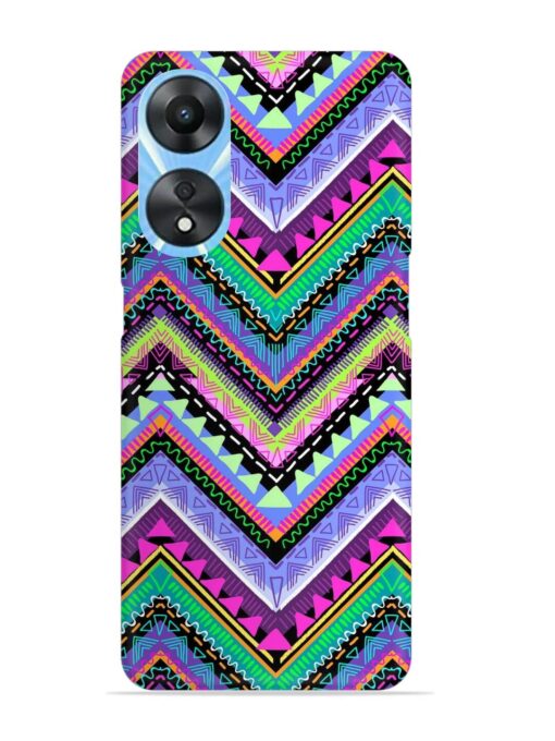 Tribal Aztec Print Snap Case for Oppo A78 (5G) Zapvi