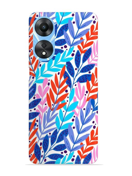 Bright Floral Tropical Snap Case for Oppo A78 (5G) Zapvi