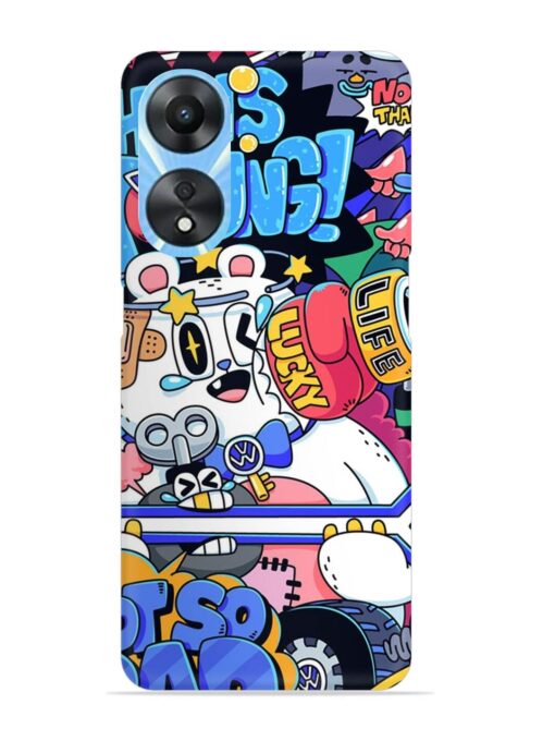 Universal Doodle Snap Case for Oppo A78 (5G)