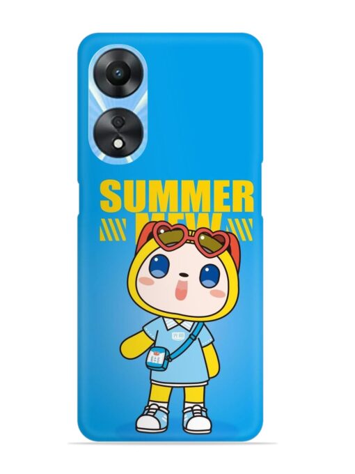 Summer Mew Cartoon Snap Case for Oppo A78 (5G)