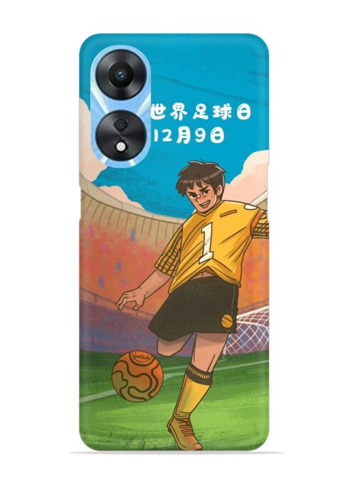 Soccer Kick Snap Case for Oppo A78 (5G) Zapvi