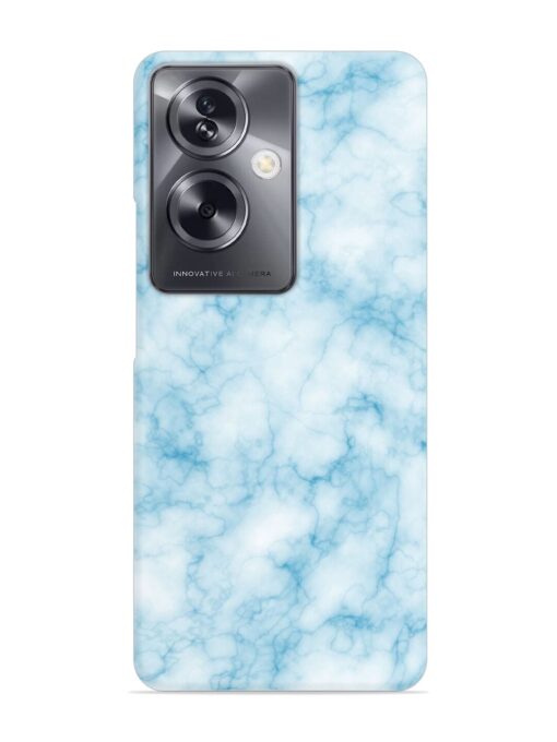 Blue White Natural Marble Snap Case for Oppo A79 (5G)