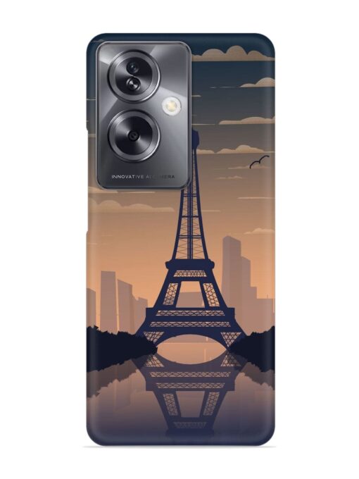 France Paris Eiffel Tower Gradient Snap Case for Oppo A79 (5G)