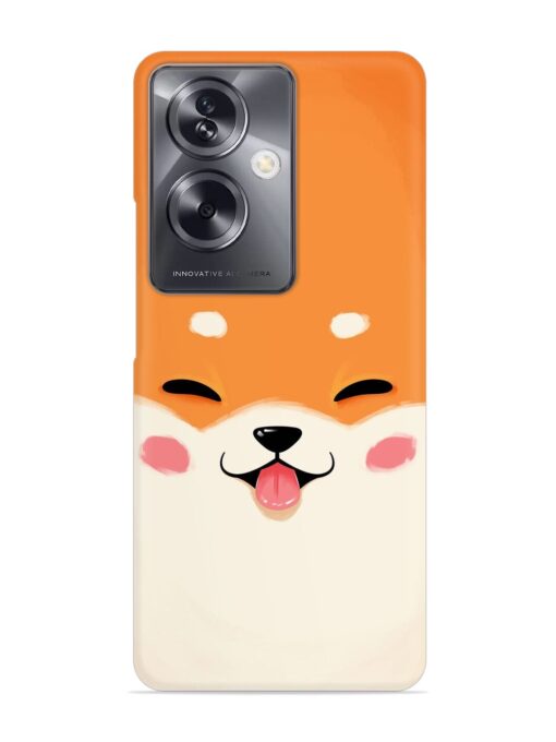 Happy Cat Art Snap Case for Oppo A79 (5G)