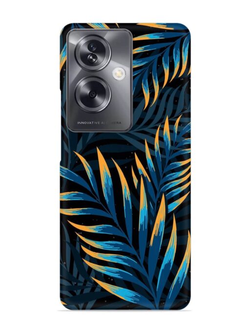 Abstract Leaf Art Snap Case for Oppo A79 (5G) Zapvi