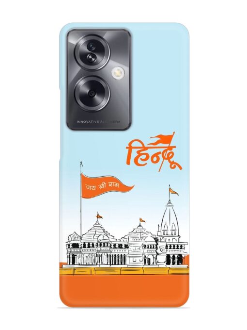 Ram Mandir Hindu Snap Case for Oppo A79 (5G) Zapvi