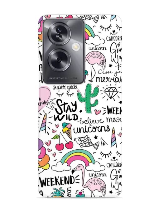 Unicorn Ice Cream Snap Case for Oppo A79 (5G)