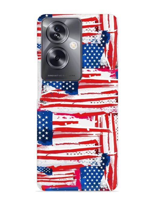 Usa Flag Seamless Snap Case for Oppo A79 (5G)