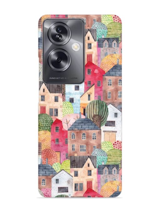 Abstract Seamless Pattern Snap Case for Oppo A79 (5G)