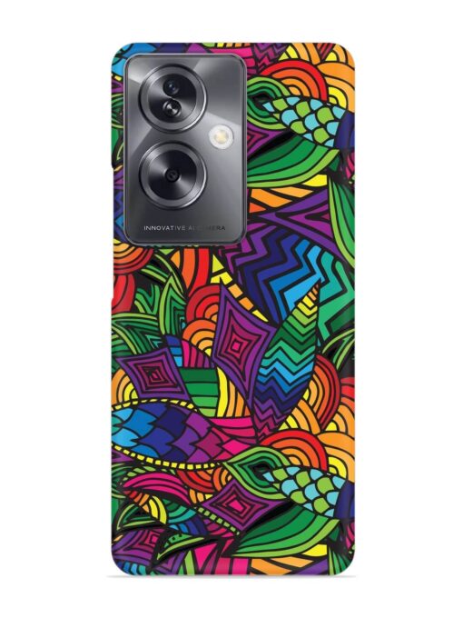 Abstract Multicolor Seamless Snap Case for Oppo A79 (5G)