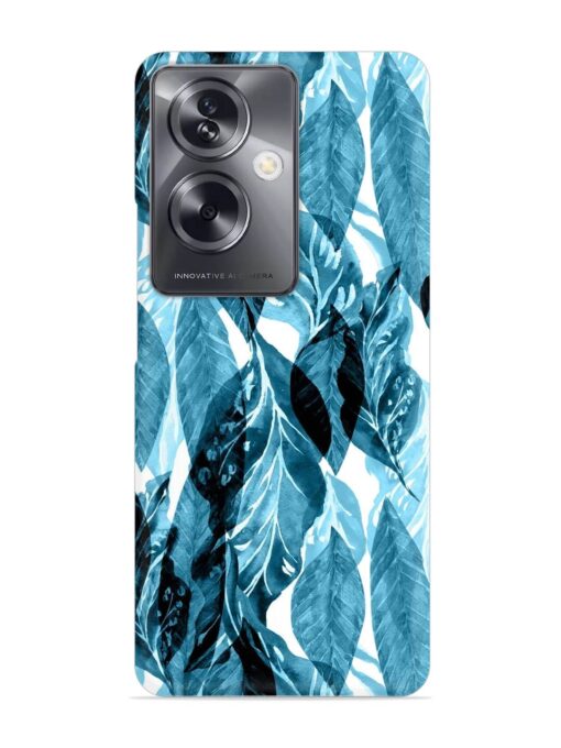 Leaves Pattern Jungle Snap Case for Oppo A79 (5G)