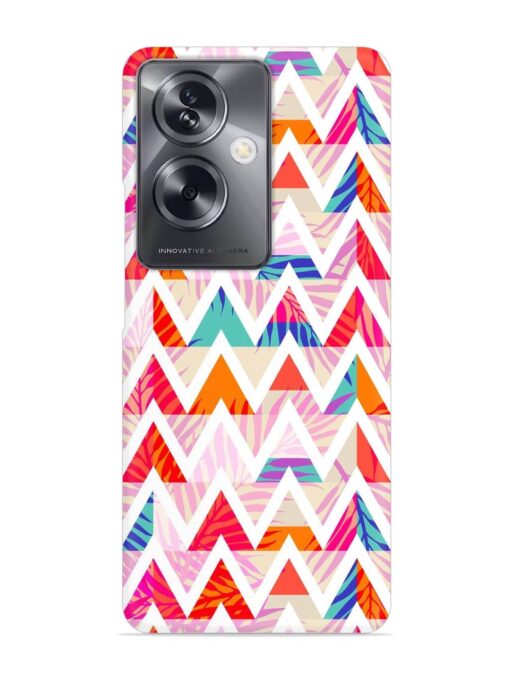 Abstract Triangle Background Snap Case for Oppo A79 (5G)