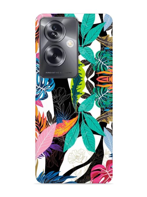 Floral Pattern Bright Snap Case for Oppo A79 (5G)