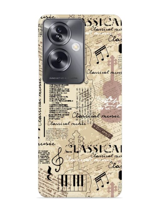 Classical Music Lpattern Snap Case for Oppo A79 (5G)