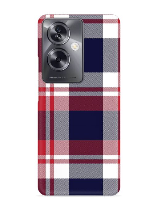 Classic Plaid Tartan Snap Case for Oppo A79 (5G)