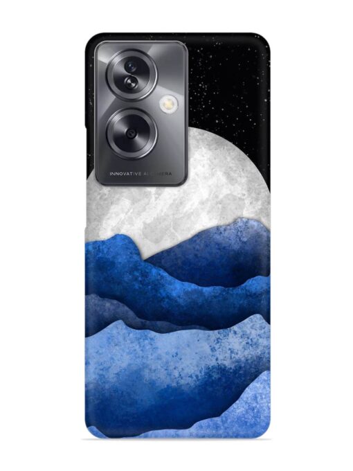 Full Moon Mountain Vector Snap Case for Oppo A79 (5G)