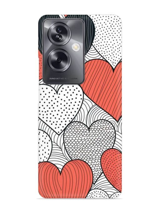 Girly Heart Seamless Snap Case for Oppo A79 (5G)