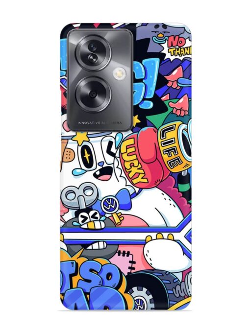 Universal Doodle Snap Case for Oppo A79 (5G)