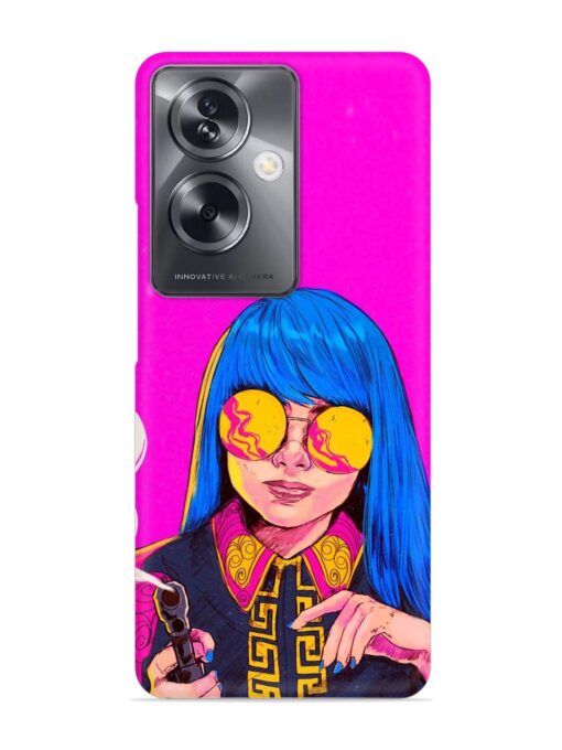 Aesthetic Anime Girl Snap Case for Oppo A79 (5G)