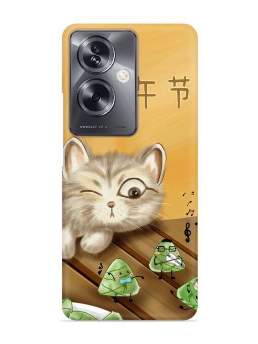 Cat Scorpion Dancing Snap Case for Oppo A79 (5G)