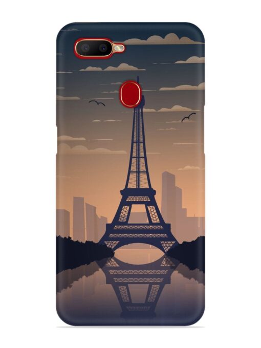 France Paris Eiffel Tower Gradient Snap Case for Oppo A7X Zapvi