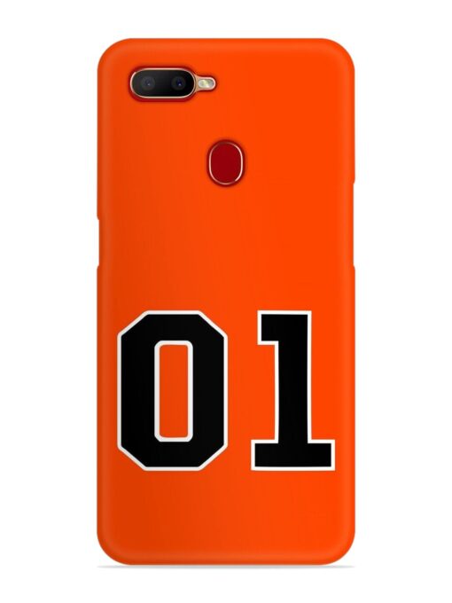01 Number Snap Case for Oppo A7X Zapvi