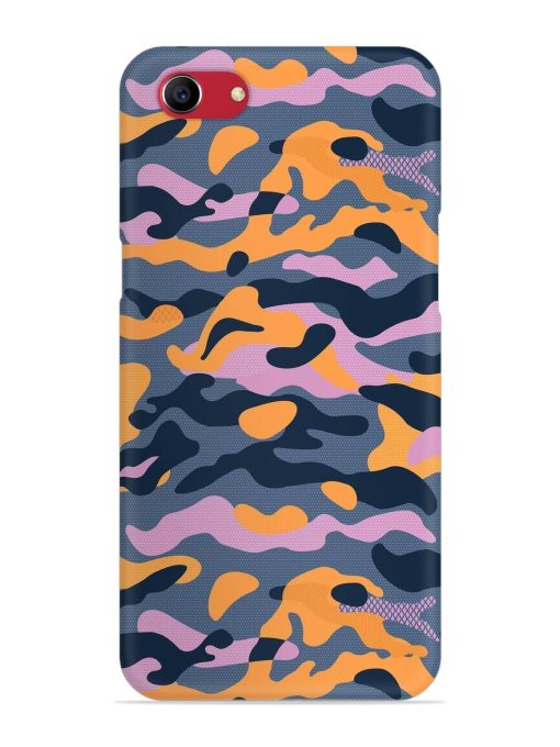 Camouflage Army Military English Orange Art Snap Case for Oppo A83 Zapvi