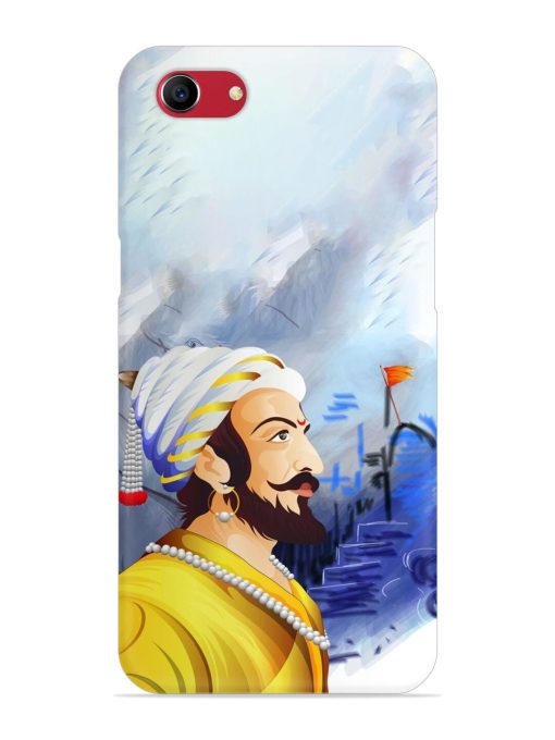 Shivaji Maharaj Color Paint Art Snap Case for Oppo A83 Zapvi