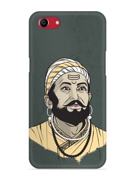 Shivaji Maharaj Vector Art Snap Case for Oppo A83 Zapvi