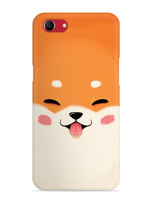 Cute Dog Face Vector Snap Case for Oppo A83 Zapvi