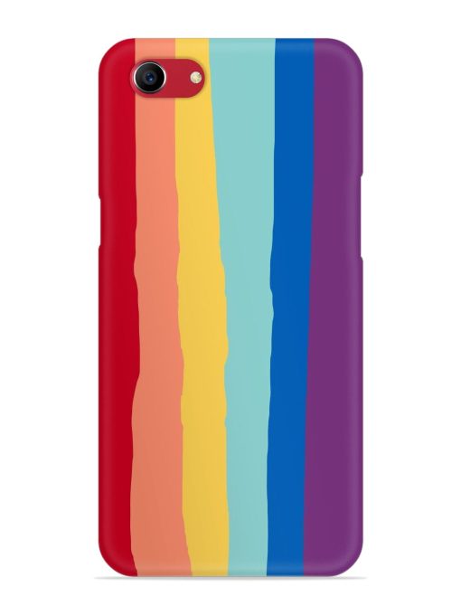 Rainbow Genuine Liquid Snap Case for Oppo A83 Zapvi