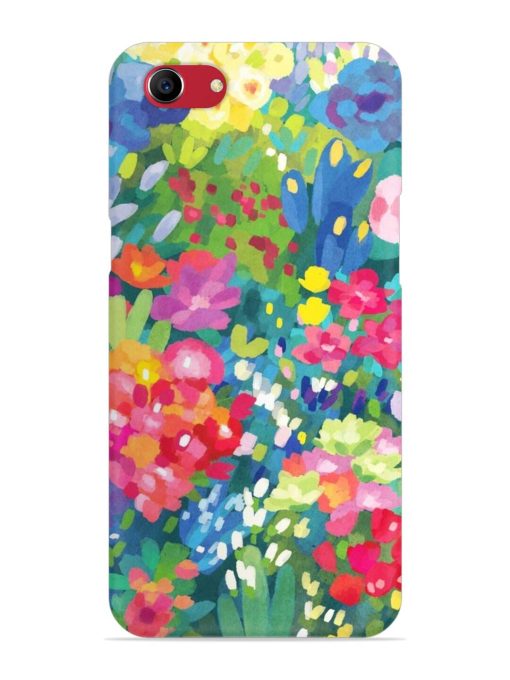 Watercolor Flower Art Snap Case for Oppo A83 Zapvi