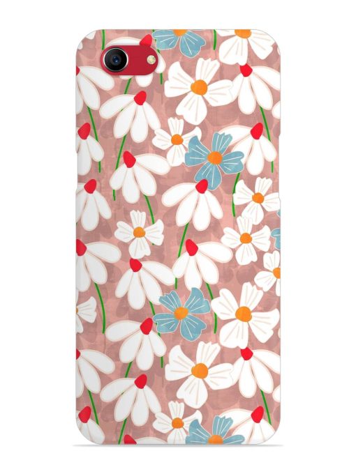 Abstract Petal Flowers Snap Case for Oppo A83 Zapvi