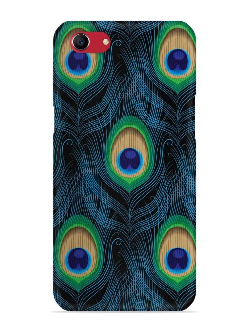 Seamless Pattern Peacock Snap Case for Oppo A83 Zapvi