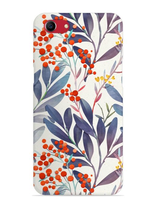 Seamless Floral Pattern Snap Case for Oppo A83 Zapvi