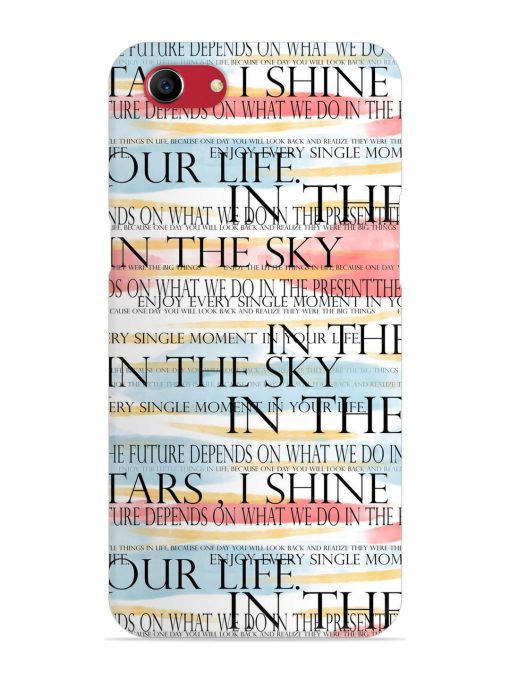 Seamless Slogans Pattern Snap Case for Oppo A83 Zapvi