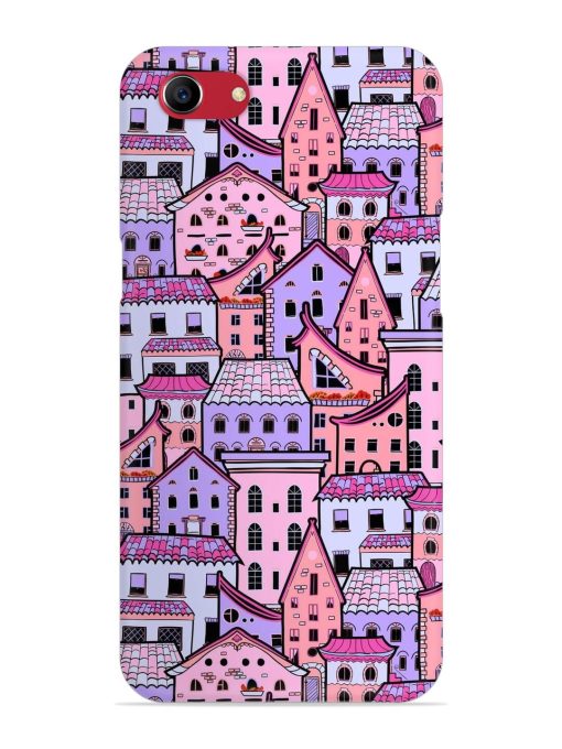 Seamless Pattern Houses Snap Case for Oppo A83