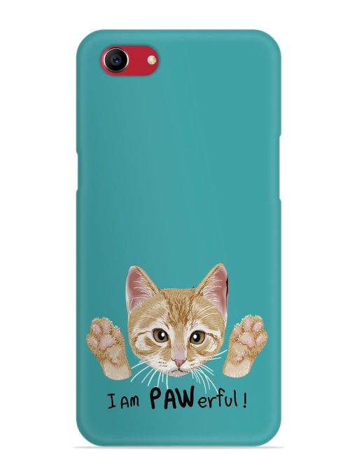 Typography Slogan Cat Snap Case for Oppo A83