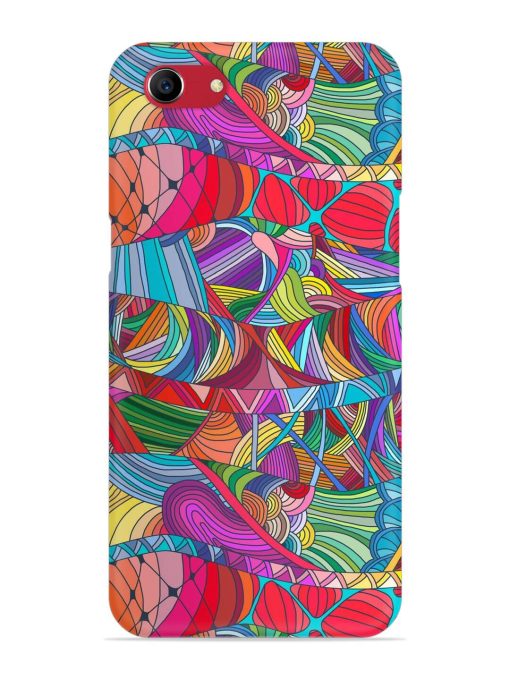 Seamless Patterns Hand Drawn Snap Case for Oppo A83 Zapvi