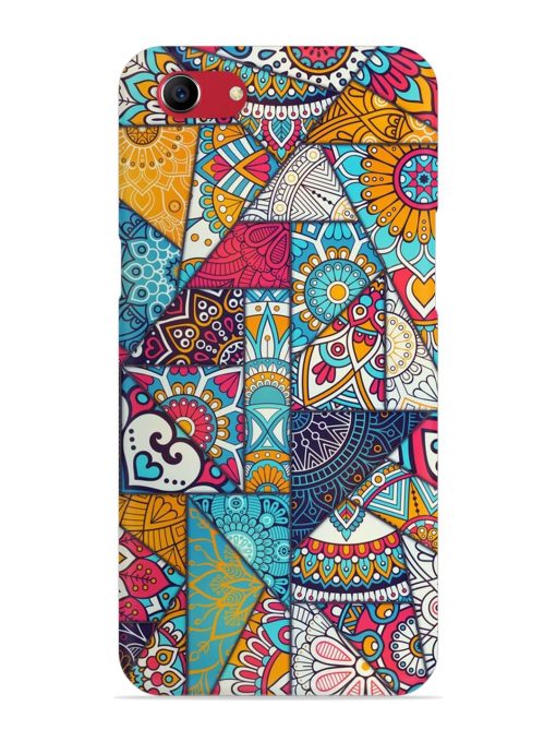 Patchwork Pattern Vintage Snap Case for Oppo A83 Zapvi