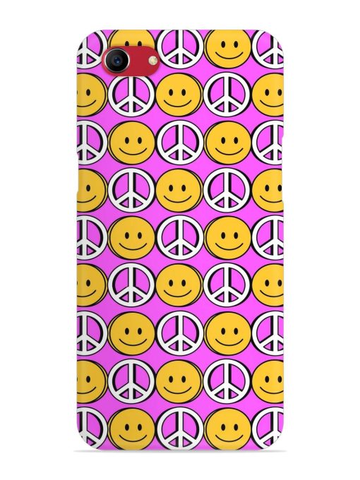 Smiley Face Peace Snap Case for Oppo A83 Zapvi