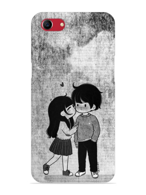 Couple Love Highlights Snap Case for Oppo A83