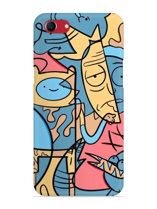 Silly Face Doodle Snap Case for Oppo A83 Zapvi