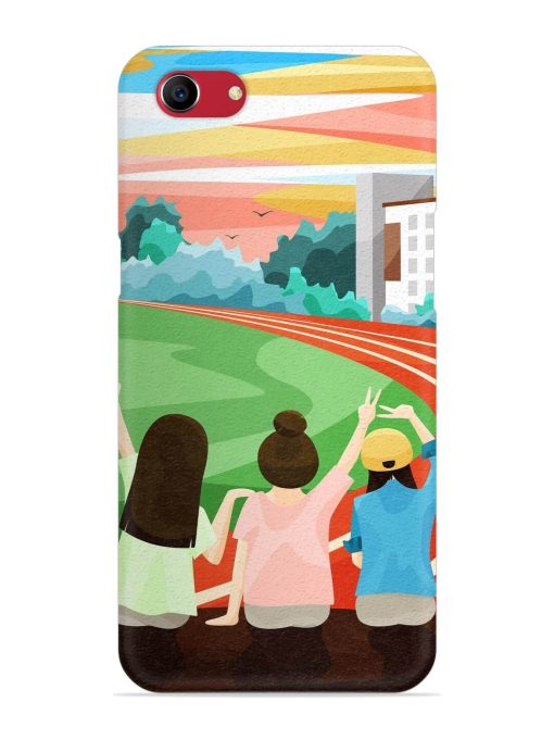 School Playground Snap Case for Oppo A83 Zapvi