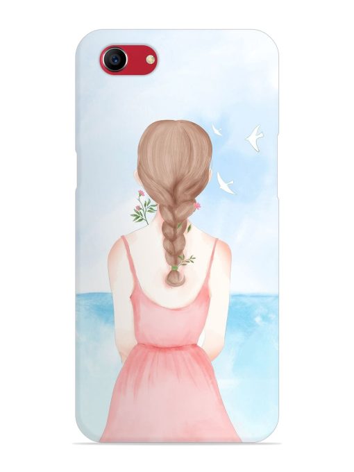 Watercolor Girl Vector Snap Case for Oppo A83 Zapvi