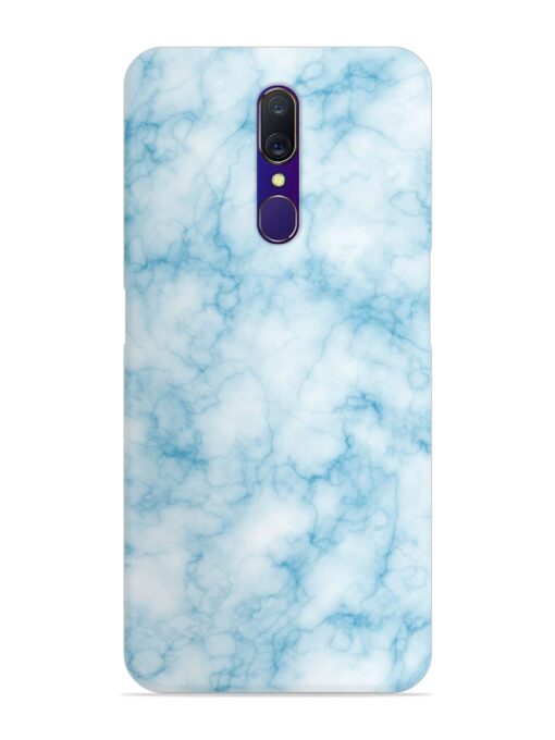 Blue White Natural Marble Snap Case for Oppo A9 Zapvi